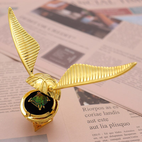 Gouden Vleugel Orb Ring Doos – Luxe Verplaatsbare Sieradenkoffer