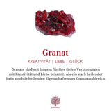 18K Gouden Granaatsteen Ring - Elara