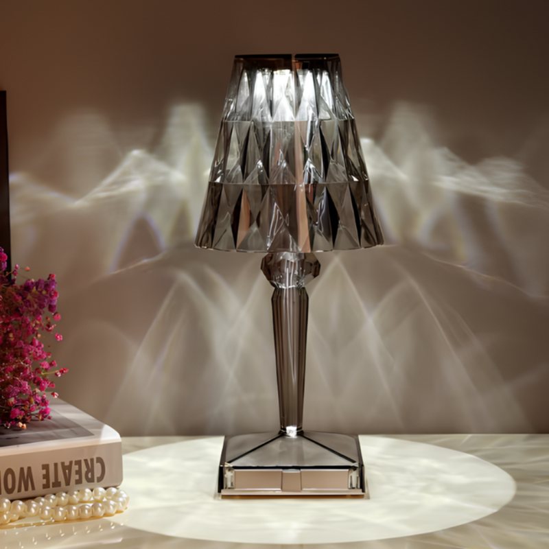 Kristallen Tafel Lamp met Touch Bedienning - LumeCrystal