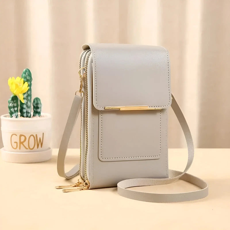 Trendige Leder Anti-Diefstal Dames Schoudertas – SecureStyle