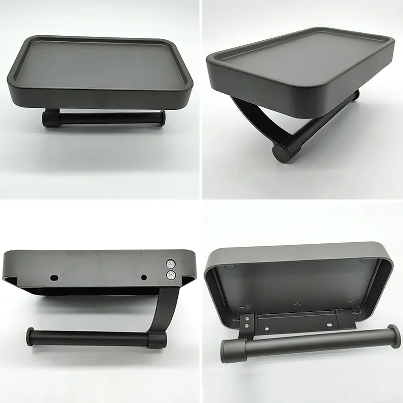 Toiletpapierhouder met plank – Stalux