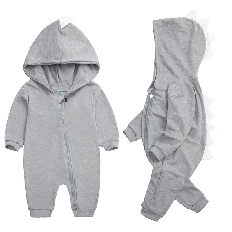 Schattige Baby-Overall met Dinosaurierkapuze – DinoDream Onesie