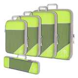 Compressie Reisorganisers | Slimme Inpakoplossing | Ruimtebesparende Bagage Cubes | Perfect Voor Vakanties & Zakenreizen | 5-delige Set | Lichtgewicht & Duurzaam | Maximale Ruimtebesparing | Avontuurlijke Reiskompanen