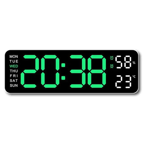 Grote Digitale Wekker | Multifunctioneel Display | USB-voeding