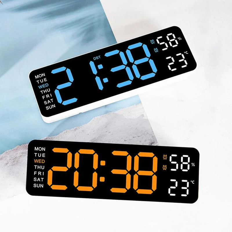 Grote Digitale Wekker | Multifunctioneel Display | USB-voeding