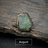 Natuurlijke Ruwe Steen Verjaardagsring – Selina