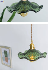 Noordse Design LED-Hanglamp | Kleurrijke glas- en koperverlichting voor slaapkamer, woonkamer & bar