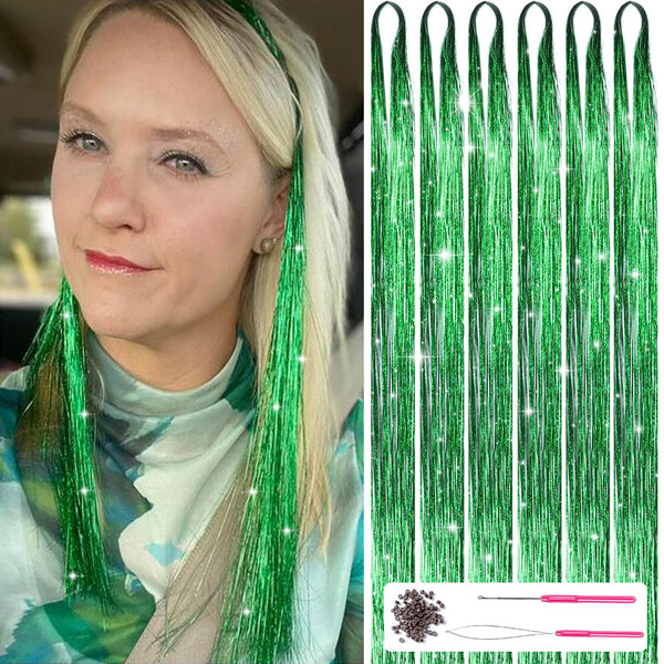 Glitterend Haar Tinsel Kit – Strengen van Glitter!