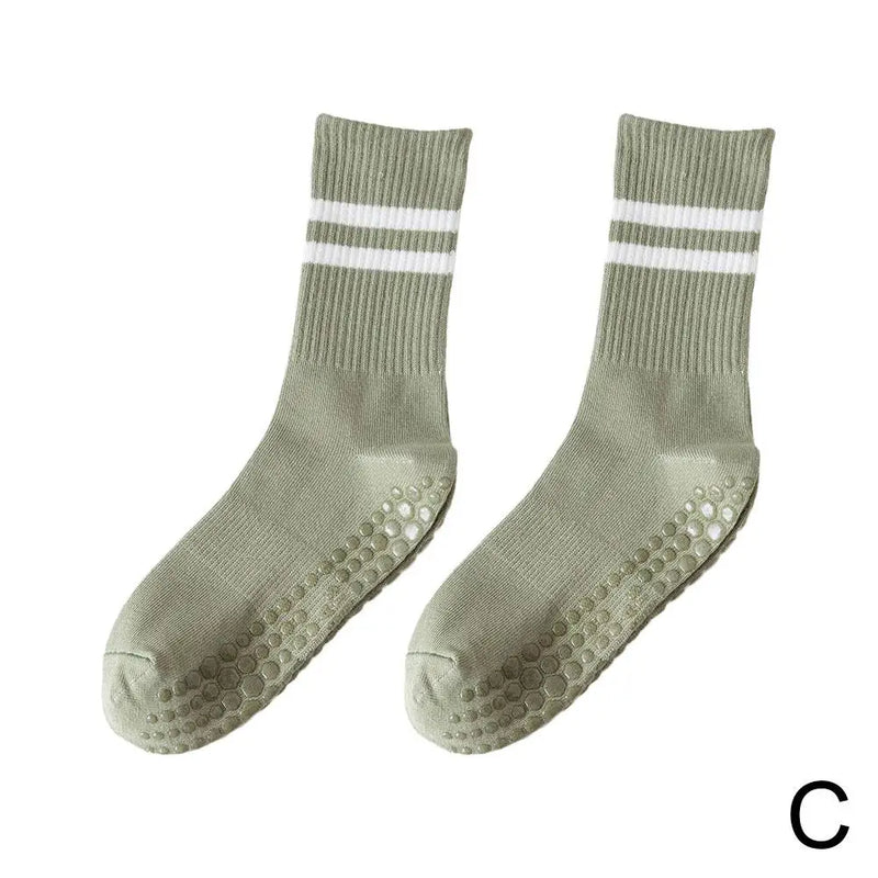 Antislip Mid-Tube Sportsokken voor Fitness en Yoga - GripFit