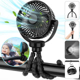 Draagbare kinderwagenventilator met 8000mAh accu