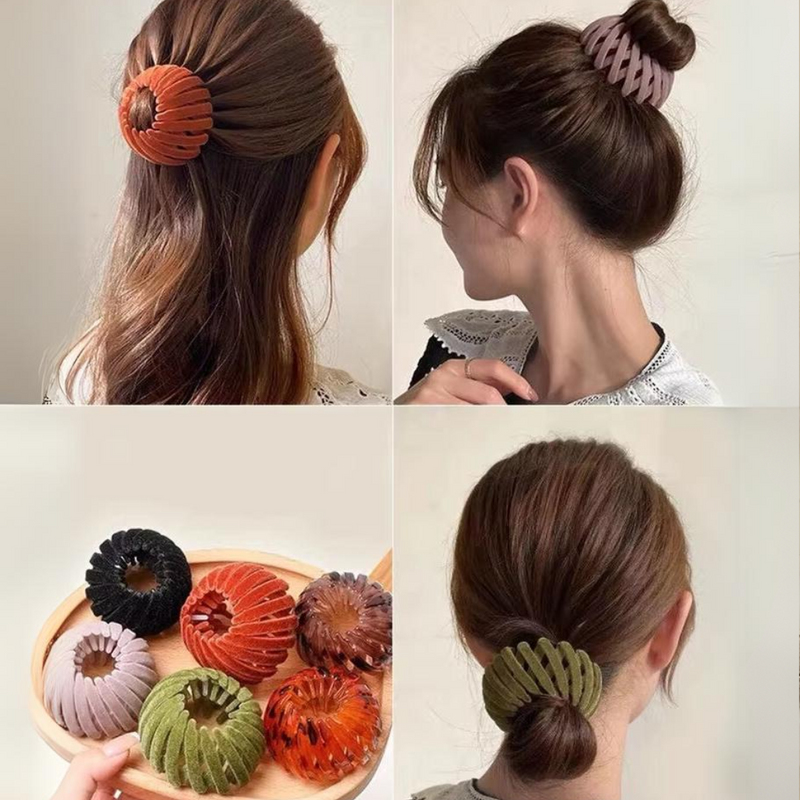 Stijlvolle Vogelnest-Haarclips - Set van 3