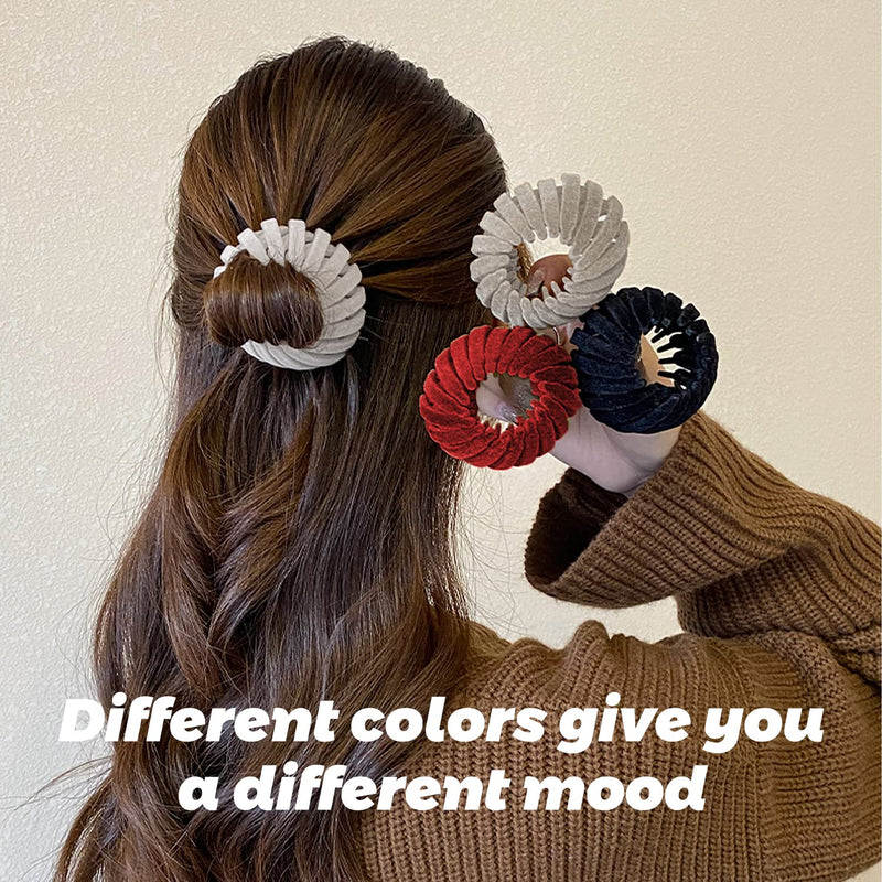 Stijlvolle Vogelnest-Haarclips - Set van 3