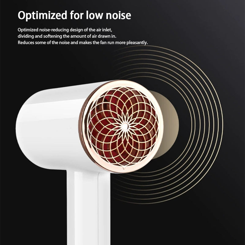 Professionele Föhn 2400W met koude en warme lucht - negatieve ionen - krachtige haardroger voor salonresultaten