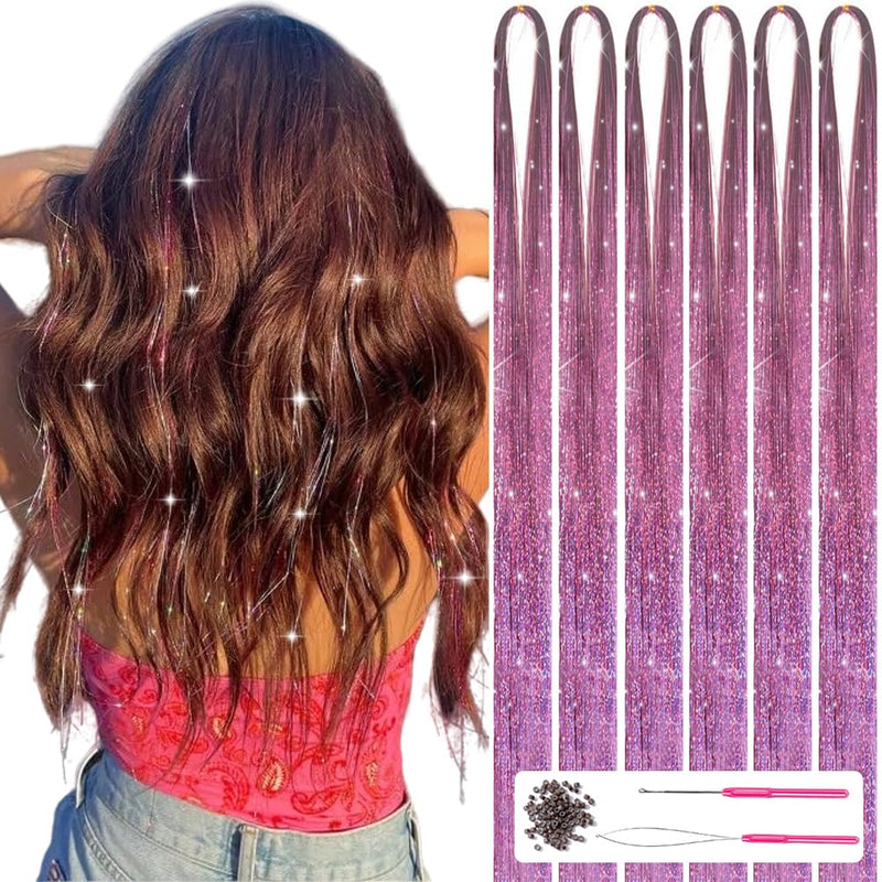 Glitterend Haar Tinsel Kit – Strengen van Glitter!