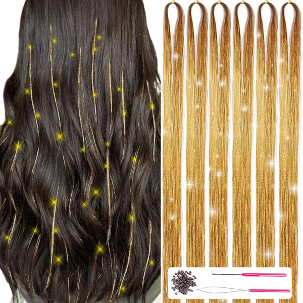 Glitterend Haar Tinsel Kit – Strengen van Glitter!