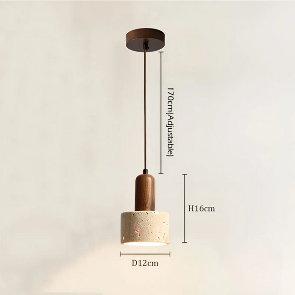 Japanse Wabi-Sabi Plafondlamp - TranquilGlow