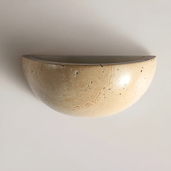 Halfronde LED Wabi-Sabi Wandlamp – ZenGlow