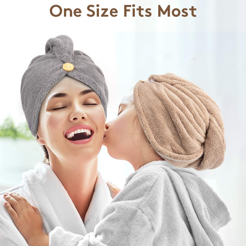 Microvezel Haarhanddoek Wrap – 3-pack