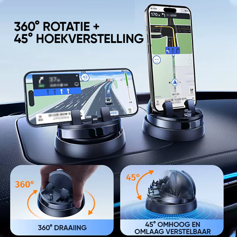 360° Draaibare Telefoonhouder voor de Auto - GripPro