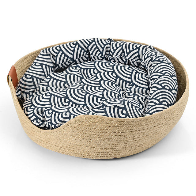 Handgemaakt, comfortabel kattenbed – LuxeSnooze
