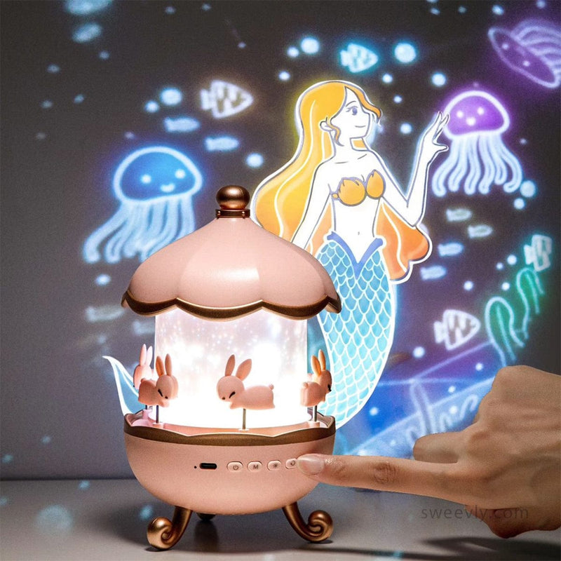 Hello Kitty Sterren Projectorlamp | Muziekdoos Nachtlampje