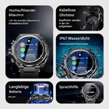 Complete Smartwatch met Ingebouwde Draadloze Oordopjes – AlphaX