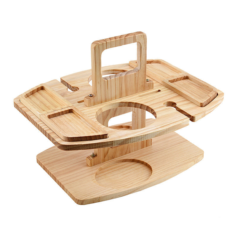 Draagbare Houten Picknick Wijn Tafel – WineNest