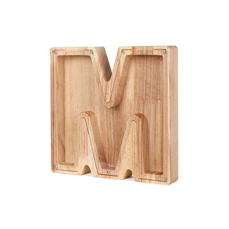 Houten Alfabet Spaarvarken - LetterSaver