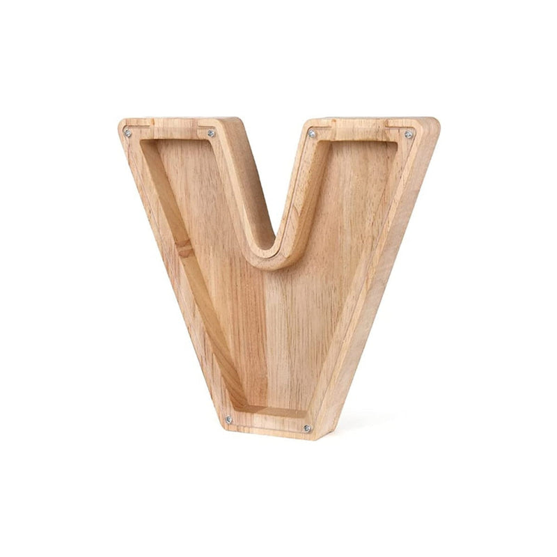 Houten Alfabet Spaarvarken - LetterSaver