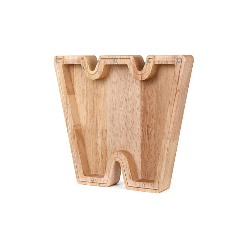 Houten Alfabet Spaarvarken - LetterSaver
