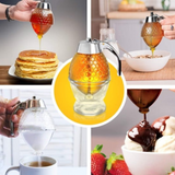 Stijlvolle Honingdispenser met Druppelvrije Technologie – AmberDrop