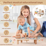 Houten Baby Muziekset - Creativiteit en Ontwikkeling