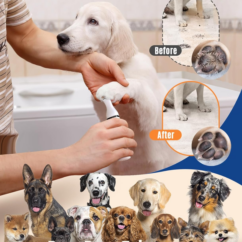 Huisdier Haartrimmer met Dubbele Bladen - Stille & Draadloze Verzorgingsgereedschap