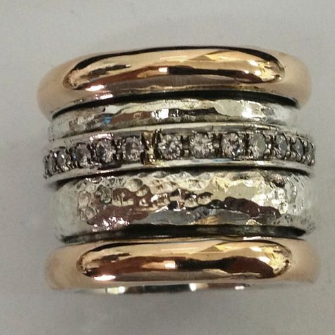 Gelaagde Brede Gouden Vintage-Stijl Ring - Luciana