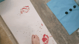 Bloody Footsteps Badmat – Magische Horror Stijl