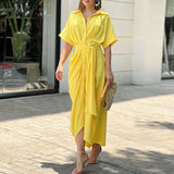 Amalia | Luxe Wikkel Maxi Jurk (Bijna uitverkocht)