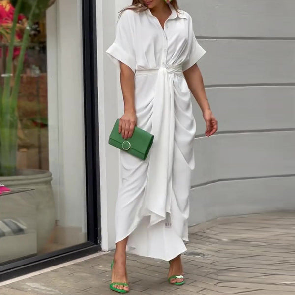 Amalia | Luxe Wikkel Maxi Jurk (Bijna uitverkocht)