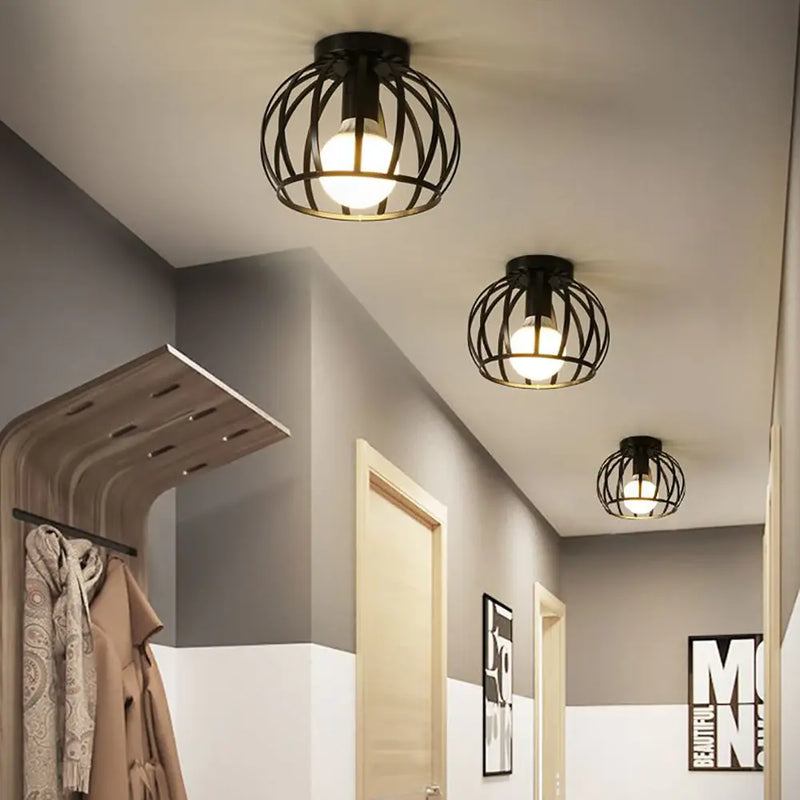 Aurub | Industriële plafondlamp zwart