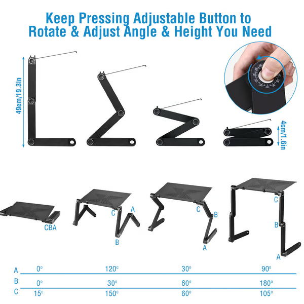 Ergonomische Verstelbare Laptopstandaard – Lichtgewicht & Multifunctioneel