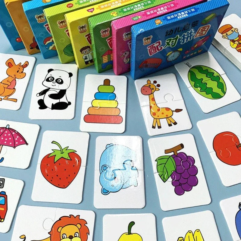 Kaarten-Memory-spel voor kinderen – Speels geheugen en concentratie bevorderen (1+1 Gratis)