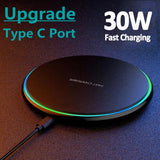 30W DRAADLOZE SNELLADER VOOR IPHONE & ANDERE APPARATEN | INDUCTIE OPLADER