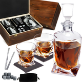 Luxueuze Kristallen Whiskeykaraf en Glazen Set – WhiskeyWave