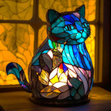 Artistieke Glasmozaïek Dierenlamp – Kleur en Sfeer in Huis