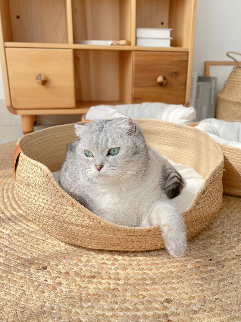 Handgemaakt, comfortabel kattenbed – LuxeSnooze