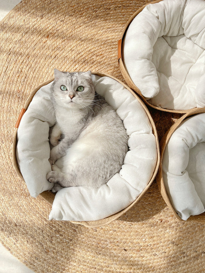 Handgemaakt, comfortabel kattenbed – LuxeSnooze