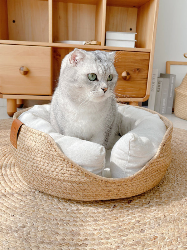 Handgemaakt, comfortabel kattenbed – LuxeSnooze