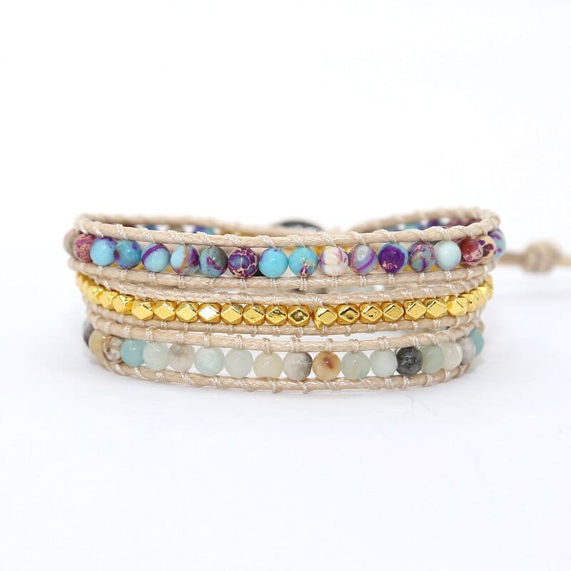 Essentiële Jaspis-Wickelarmband – Amarilis