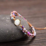 Amethist-Opal Yoga-Armband – Aurielle