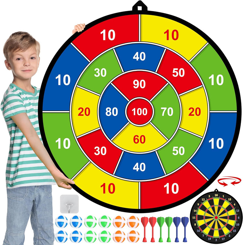 Groot Kinder-Dartbord met Plakballen en Darts – PlayTarget