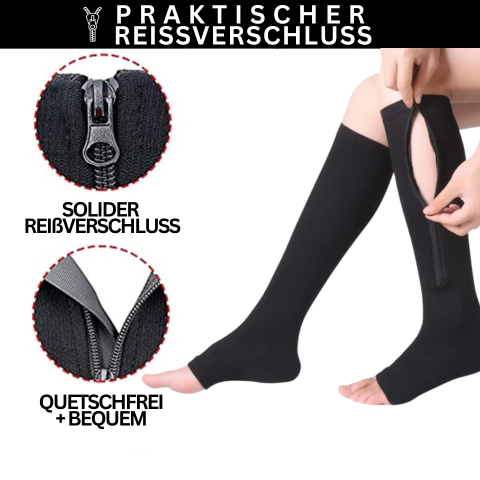 Orthopedische compressiekousen met rits - ComfortZip